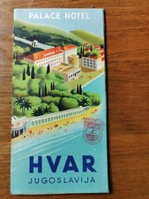 Orig. Prospekt "Palace Hotel Hvar Jugoslavija" 1930er Jahre 