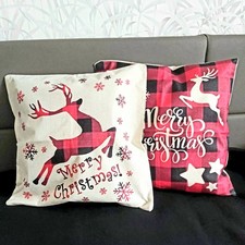 Kissenhüllen 40x40 cm,neu,Weihnachten, 2er Set, Marry Christmas 