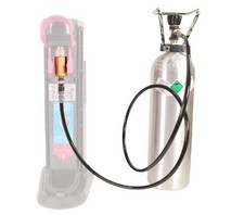 2,5 m Adapter Set Hochdruckschlauch für Soda Stream Duo + 10 kg Alu CO2 Flasche