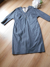 NEU Da. Kleid v. STRENESSE Gr.44 grau/schwarz , seitl. Taschen, gef. ohne Kette
