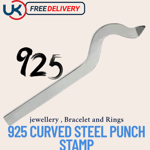 925 gebogen stempel - 925,