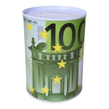 Spardose 100 Euro Schein Banknote Dose Sparschwein Gutschein Konservendose