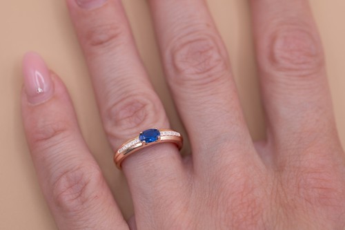 Ring roségold plattiert 585 - ring,