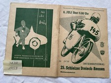 Schleizer Dreieck Rennen 1958 Programmheft Motorsport Rennsport Rarität Selten