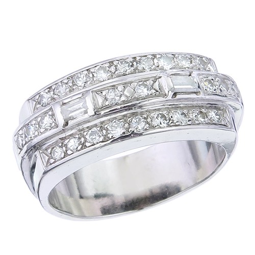 Ring brillanten und baguette - brillanten,