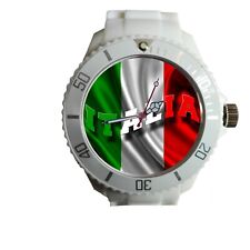 Personalisierte Uhr, Italien, Italien, Italienische Flagge, Heimat, Namen, verschiedene Farben