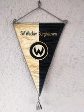 Alter Wimpel SV Wacker Burghausen / Höhe 38 cm Breite 22 cm