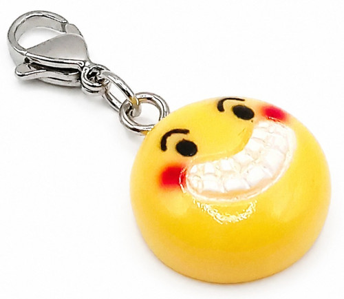 Emoji charm clip - emoji,