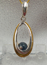 Saphir - Anhänger, Sterlingsilber 925