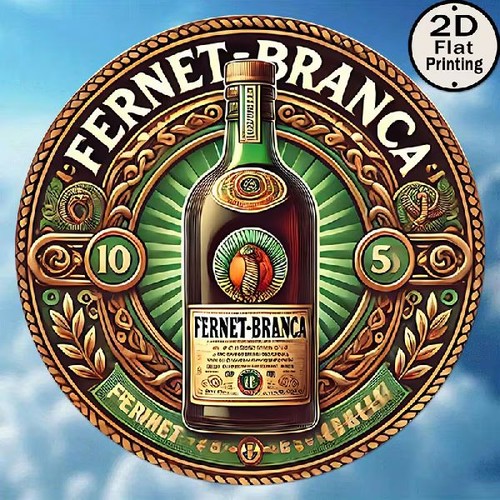 Blechschild rund fernet branca - fernet,
