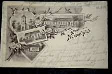 56776 AK Gruss aus Nassenheide 1904 Kirche Gasthof zum Lindenkrug Schulhaus 