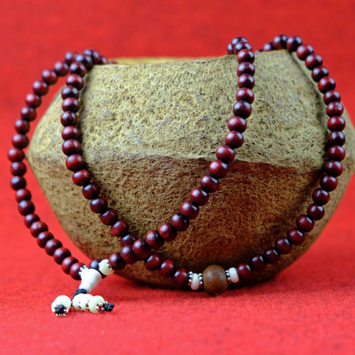 Rosenholz mala buddhistische - rosenholz,