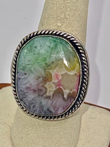 Rainbow quartz ring - ring, with