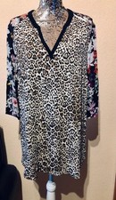 Ausgefallene Tunika von OUI, Größe 40, Leoprint