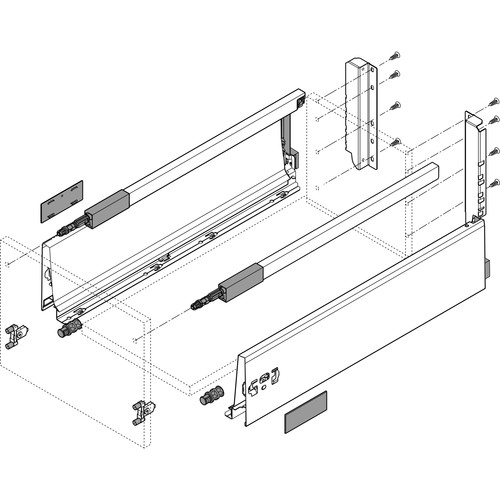Blum tandembox antaro reling - tandembox,
