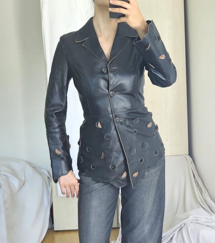 Vintage lederjacke rivo - rivo, xs