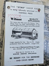 Wilmot Star Schafständer Werbung Postkarte gesendet an Wellingborough Eisenhändler