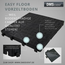10m² Vorzeltboden/Zeltboden - Easy Floor - 50x50x5cm - Kunststoffbodenplatten