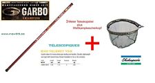 3 Meter Garbolino Kescherstiel + Shakespeare Match Net    Combo