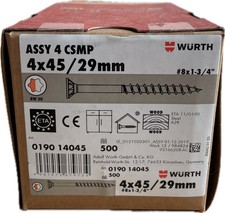 Würth SCHRAUBEN ASSY CSMP 4