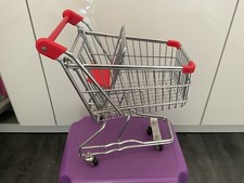 Einkauf Wagen Metall Spielzeug Kaufladen wie echter ca 30x35 cm groß sehr schwer