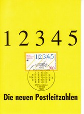  Deutschland Bund Neue Postleitzahlen MK Mi 1659, Berlin 11.03.93