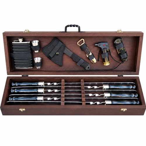 Schaschlikspieße grillset - schaschlikspieße,