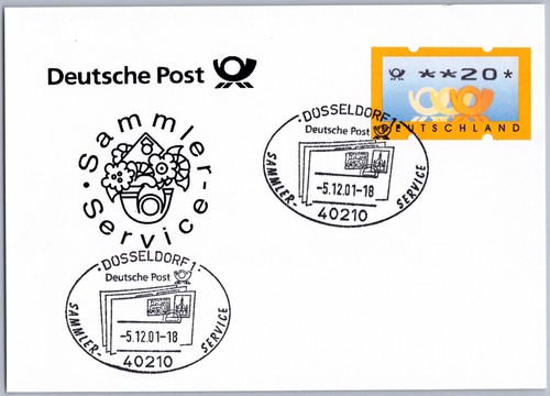 Sonderstempel düsseldorf 2001 - düsseldorf,