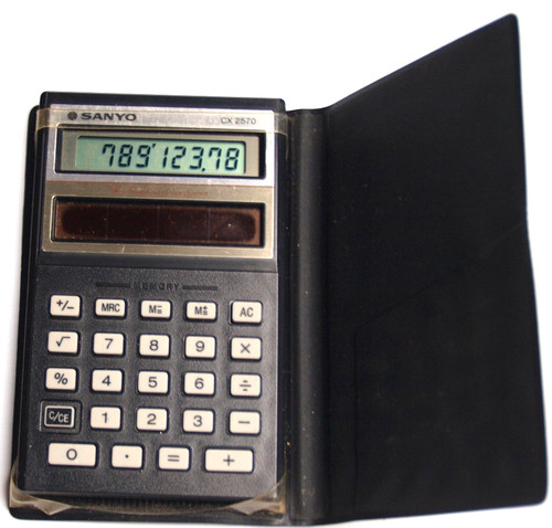 Sanyo solar taschenrechner - sanyo,