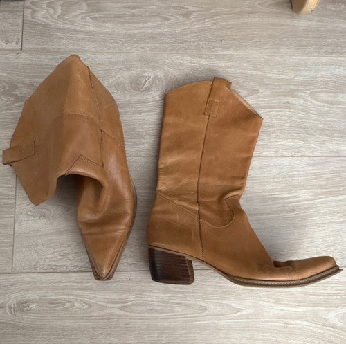 Vintage cowboy damenstiefel - vintage,