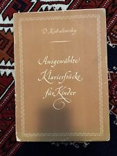D. Kabalewski - Ausgewählte Klavierstücke für Kinder Klavier Noten Antiquarisch