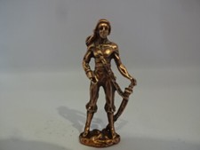 Metall Sammelfigur EU 70er / Pirat mit Säbel / Kupfer - 40 mm