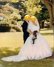 Hochzeitskleid / Brautkleid gebraucht mit Reifrock und Schleier