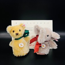 STEIFF Eierwärmer-Set BÄR & ELEFANT | 420436 | KFS | Jahr 2004 | Sehr gut