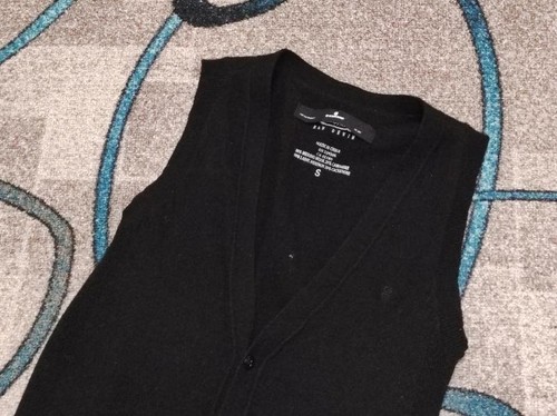 Women star raw vest - black, s