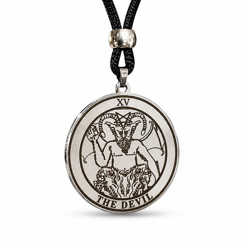 Teufel tarot karte anhänger - tarot,