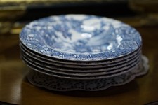 Set of 6 vintage “The Hunter” soup bowls by Myott, England (1982)