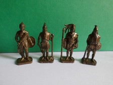 Alte Ferrero Ü-Ei Metall Figuren  aus der Serie Inkas von 1979 Kompl. Satz