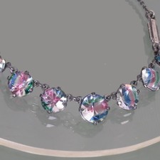 Art Deco Rheinkiesel Collier