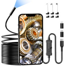1920P Endoskop Inspektion Kamera LED Endoscope IP67 für iPhone Android,Dual lens