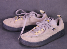 Adidas Wilcox Vintage Skaterschuhe Sneaker Gr. 40 Suede grau gelb Unisex BS457