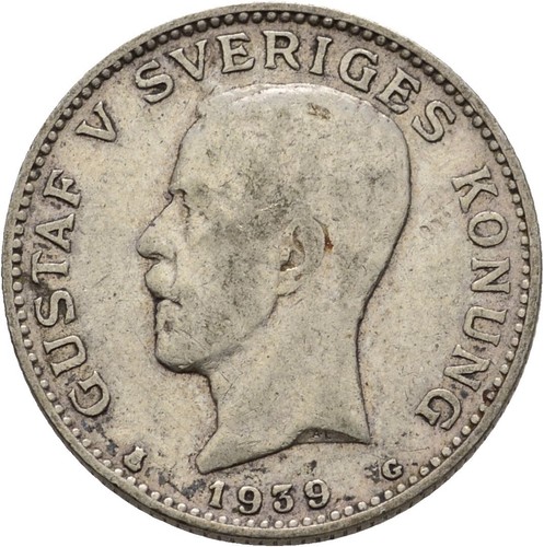 Schweden krone gustaf 1 - 1, v.,1