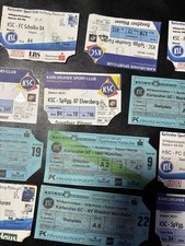 Alte Eintrittskarten KSC Bundesliga, Uefa Cuo 1994-96 Schalke, Leverkusen