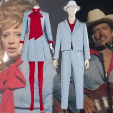 Kreatives Anime Blaues Kostümkleid inspiriert von Lady Gaga Cosplay für Party