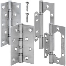 Edelstahl Scharniere 100 mm oder 125 mm Türscharnier 1 Paar Türband Beschlag