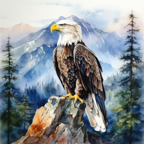 Wandbild weißkopfseeadler - wandbild,