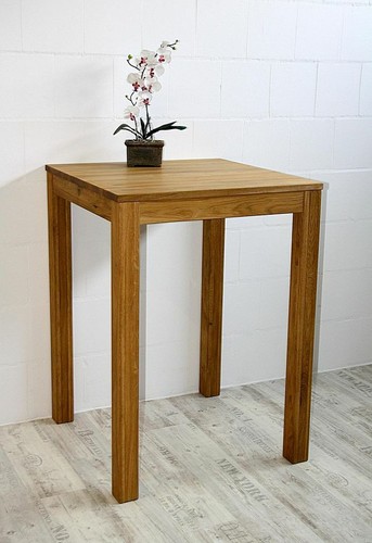 Massivholz bartisch 80x80 - bartisch,