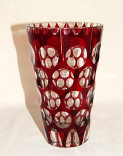 Becherglas / Vase weinrot