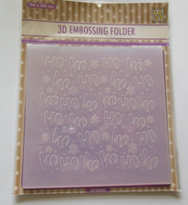 3D Prägeschablone HoHoHo, Weihnachten, Embossing Folder, Nellie´s Choice