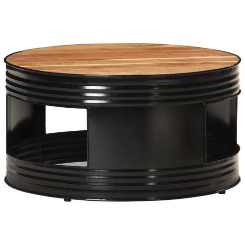 Couchtisch schwarz 68x68x36 - couchtisch, cm